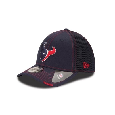 Blue Houston Texans Hat - New Era NFL Neo 39THIRTY Stretch Fit Caps USA1602975